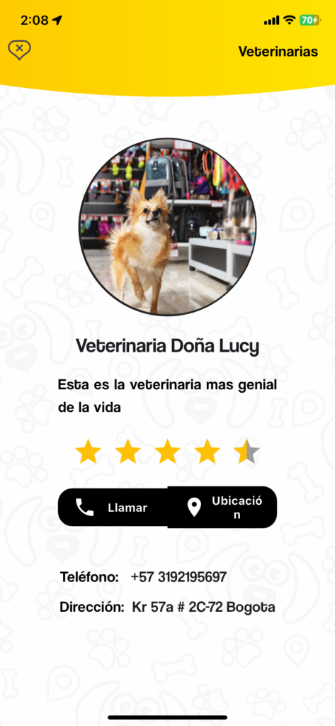 Perfil comercio LucyApp